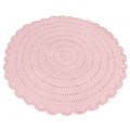 Okrągły dywanik - różowy