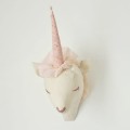 Ozdoba na ścianę Jednorożec - jasnoróżowy - Boramiri