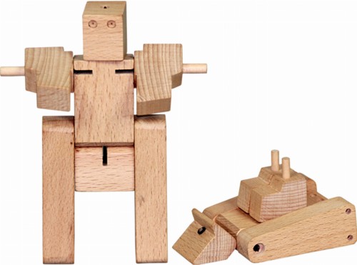 Drewniany transformer - ładowacz