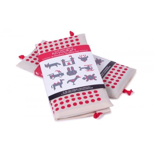 Pictocraft - naturalny/czerwony