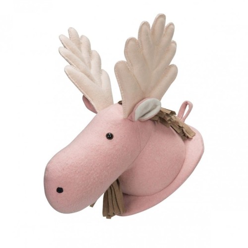 Ozdoba na ścianę Łoś - różowy - Kids Depot