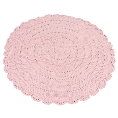 Okrągły dywanik - różowy