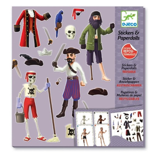 Zestaw kreatywny z naklejkami - piraci