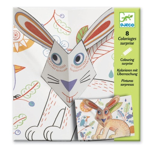 Kolorowanka z niespodzianką - zając