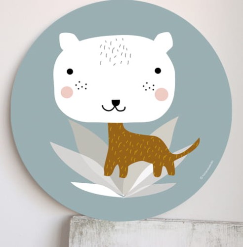 Plakat Tygrys w krzaczku - HACIENDO EL INDIO