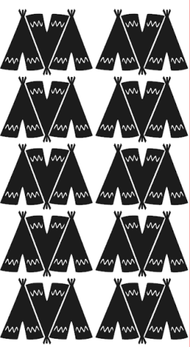 Naklejki ścienne - Tipi