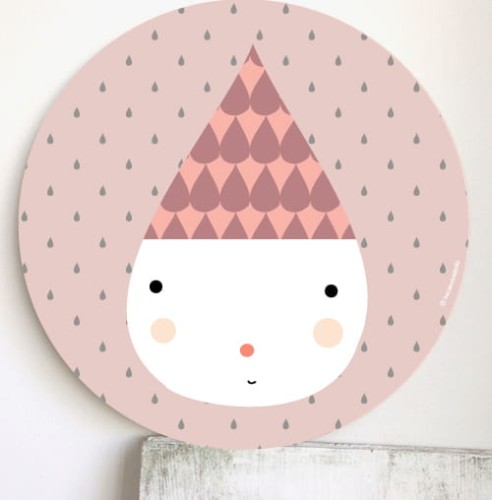 Plakat Różowa Kropelka