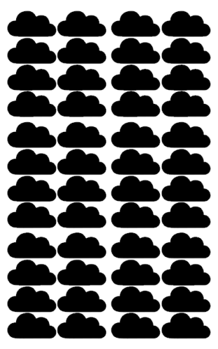 Naklejki ścienne chmury - czarne