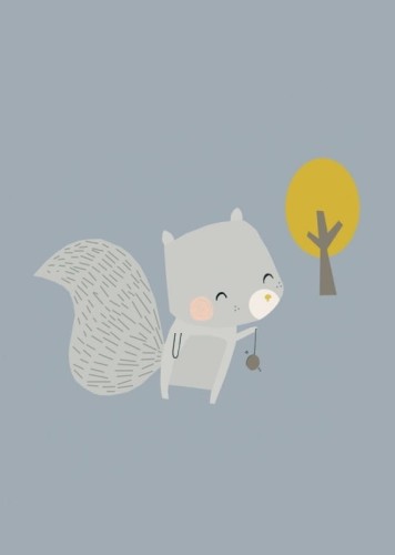 Pocztówka Wiewiórka z jojo-1