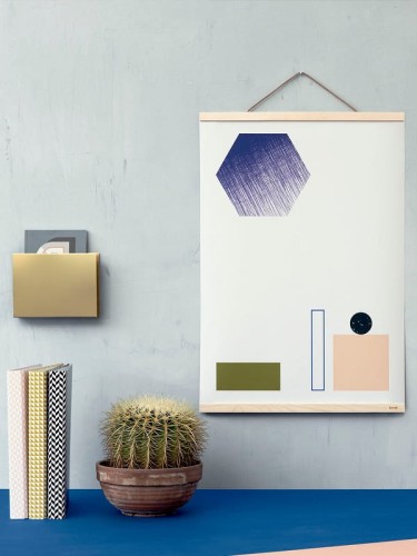 Duża drewniana ramka do plakatu - Klon - FERM LIVING