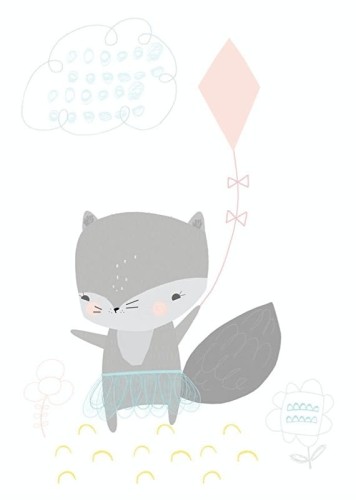 Pocztówka Wilk z latawcem