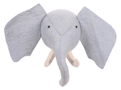 Ozdoba na ścianę Słoń - niebieski