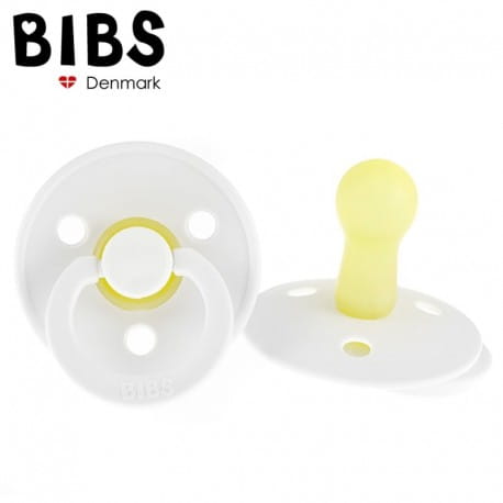 Dynamiczny smoczek uspokajający Hevea - WHITE S 0+ - BIBS