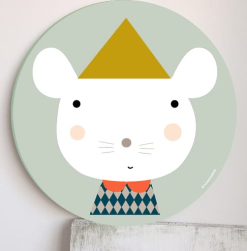 Plakat Myszka w czapce