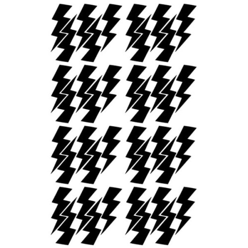 Naklejki ścienne pioruny - czarne