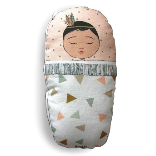 Ozdoba indiańskie dziecko - różowa