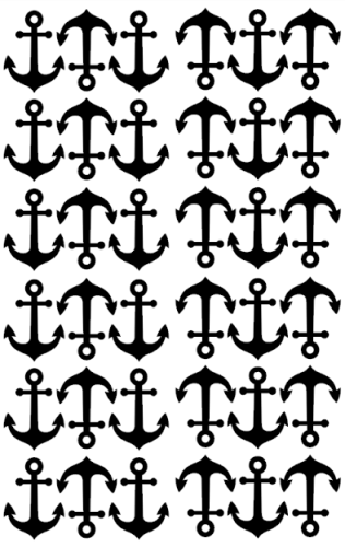 Naklejki ścienne kotwice - czarne