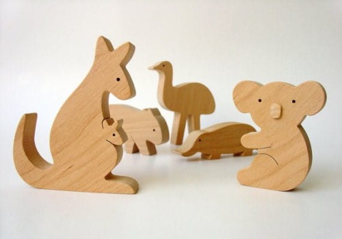 Zestaw zwierzęta australijskie