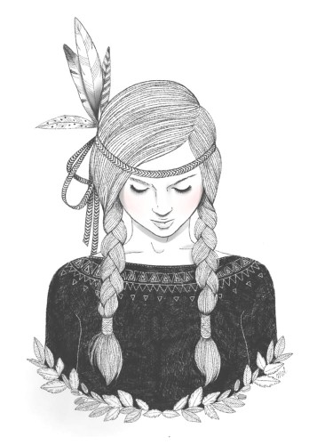 Plakat A4 - Indianka