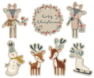 Etykiety prezentowe 14 szt. Cosy Christmas - MAILEG