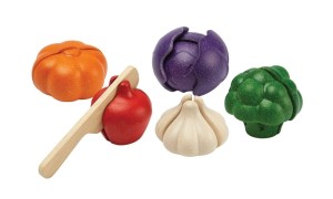 PLAN TOYS - Zestaw warzyw w  pięciu kolorach - PLTO-3431