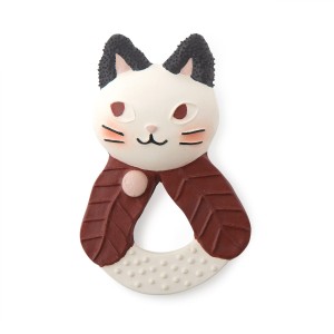 Moulin Roty - Gumowy gryzak KOT APRES LA PLUIE - 715371 