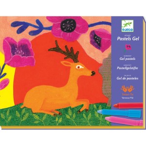 DJECO - Zestaw artystyczny z pastelami żelowymi - Dzika natura - DJ08617