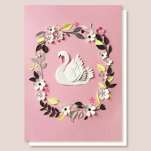 Kartka Paper Swan- Hanna Nyman