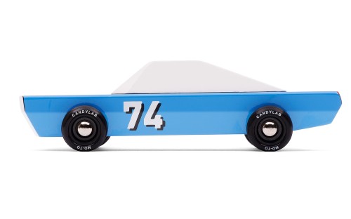 Drewniany samochód - Blu-74 Racer - Candylab Toys