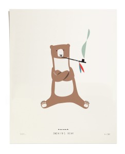 Plakat Smoking Bear