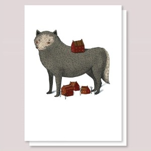Kartka Spring Wolf - Lizzy Stewart