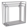 Zestaw 3 metalowych półek - szare - Kids Depot