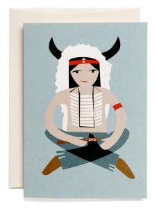 Kartka Native boy (little bull)