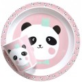 Talerz i kubek projektu Eef Lillemor - panda
