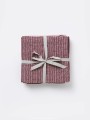  Zestaw trzech muślinowych pieluszek - Taupe Sticks - FERM LIVING