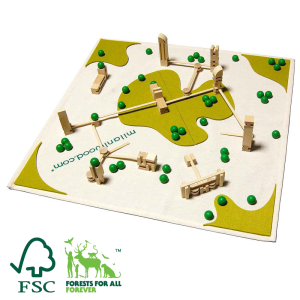 MILANIWOOD - Układanka przestrzenna - m2 city