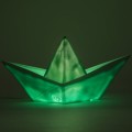 Lampka łódka origami - miętowa