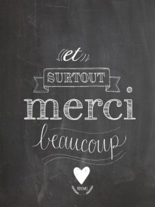 Kartka A5 - Merci