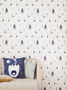 Tapeta Forest Blue  -  FERM LIVING