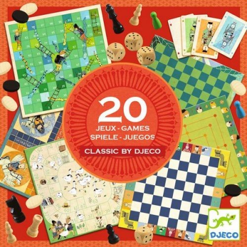 Zestaw 20 klasycznych gier - Djeco
