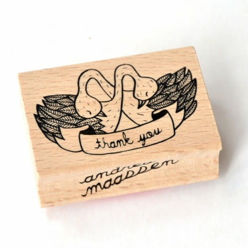 Stempel Thank you swans