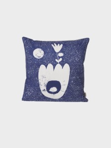 Poduszka granatowa - Landscape - FERM LIVING