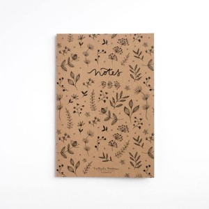 Notes A5 czyste kartkie - Botanical  - naturalny - Nathalie Ouederni 