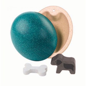 PLAN TOYS - Drewniane Jajko Niespodzianka - Piesek - PLTO-4618