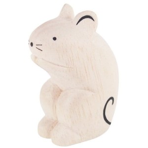 Drewniana figurka - myszka - T-Lab Pole Pole