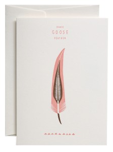 Kartka (rare) Goose feather