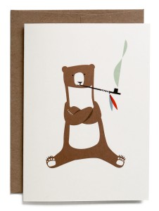 Kartka Smoking bear