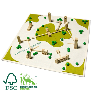 MILANIWOOD - Układanka przestrzenna - m2  mini city