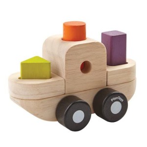 PLAN TOYS - Sorter w kształcie statku - PLTO-5432
