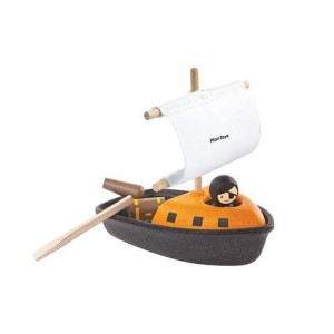 PLAN TOYS - Drewniany statek piracki - PLTO-5707